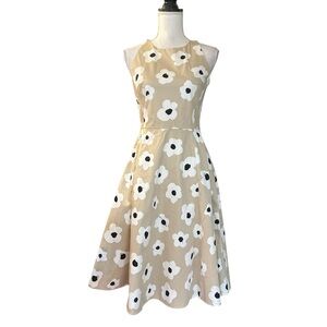 Kate Spade New York Faye floral bow in the back Fit & Flare Party Dress SZ 2